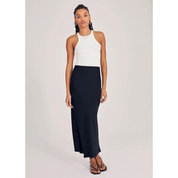 FAVORITE DAUGHTER The Favorite Skirt Midi Skirt Maxi Skirt Black - Picture 2 of 7